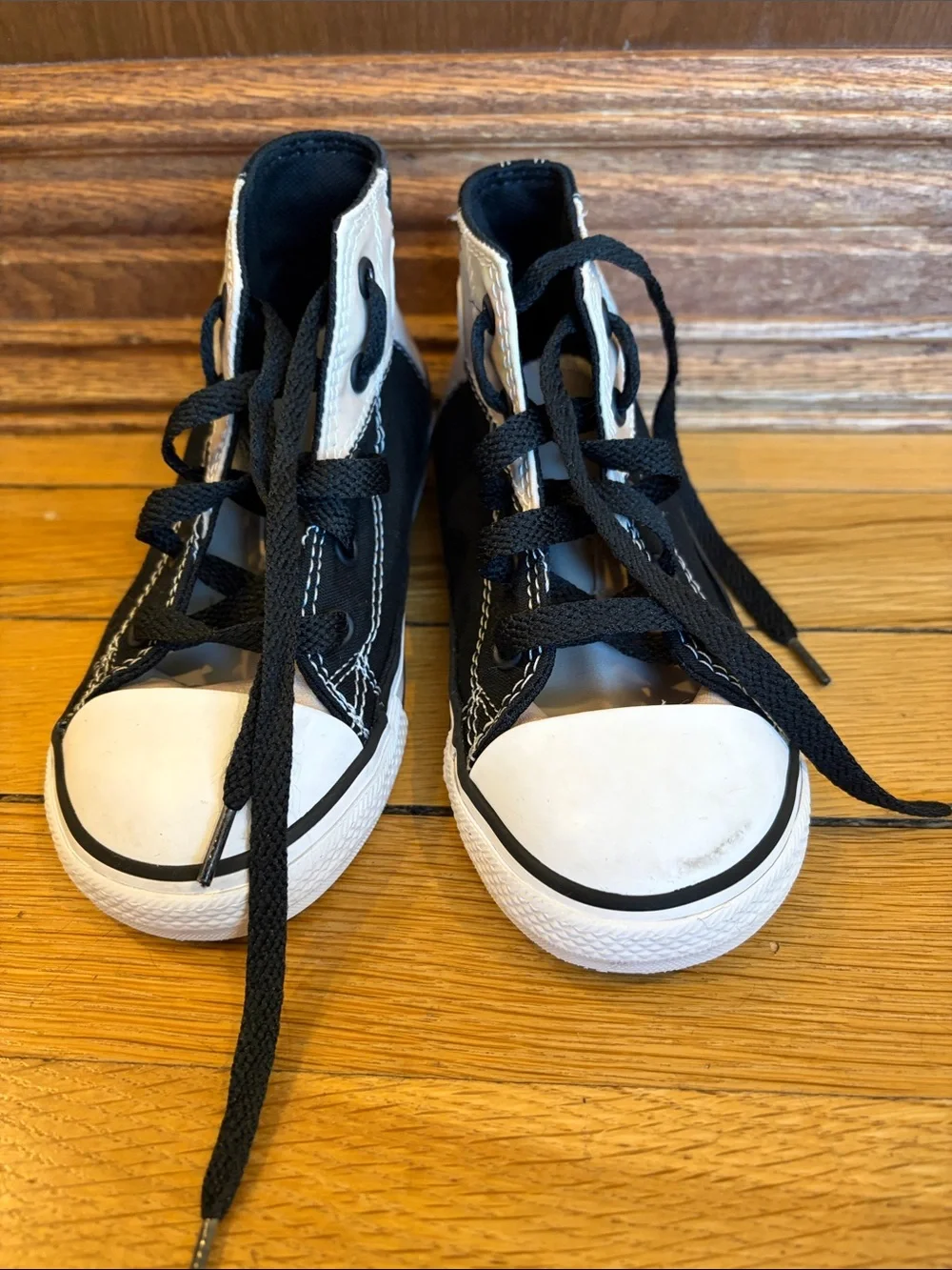 Converse Black and White Glow in the Dark High-Top Sneakers - Picture 2 of 7